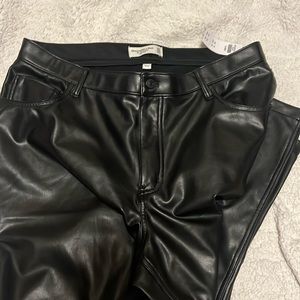 NWT Abercrombie & Fitch Faux Leather Pants